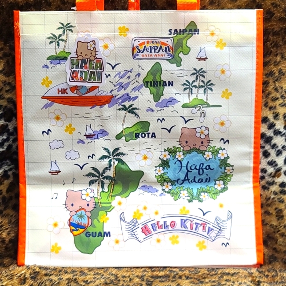 Hello Kitty Guam Shopping Tote Bag